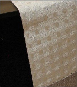 dettaglio tessuto cotone misto lino 